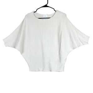 Koko + Mason Womens Sweater Tan 3/4 Dolman Sleeve XS